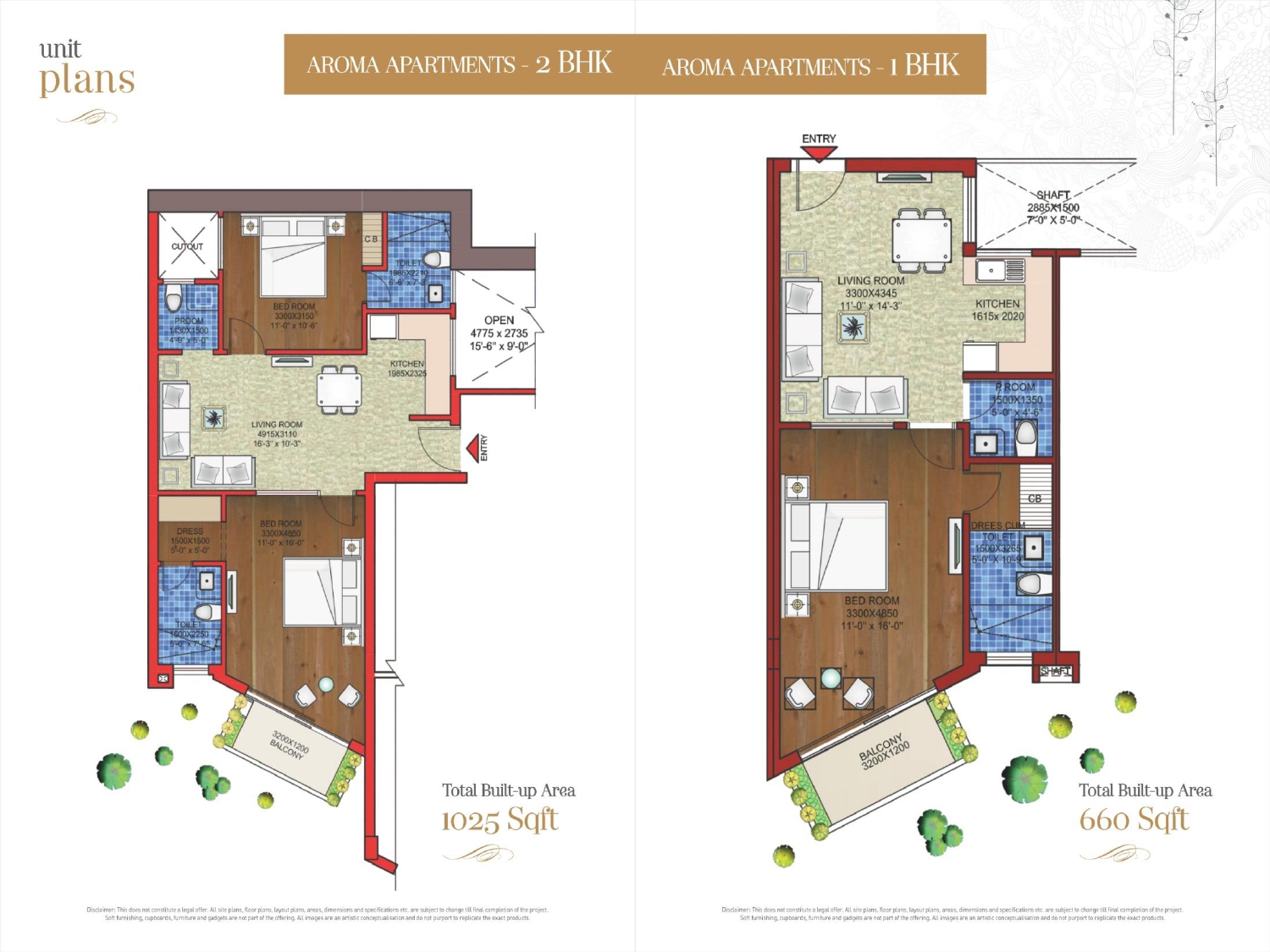 1 & 2 BHK Apartments